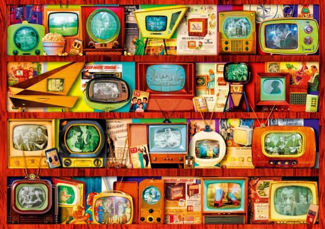 Puzzle Bluebird Edad de oro de la televisión 1000 piezas