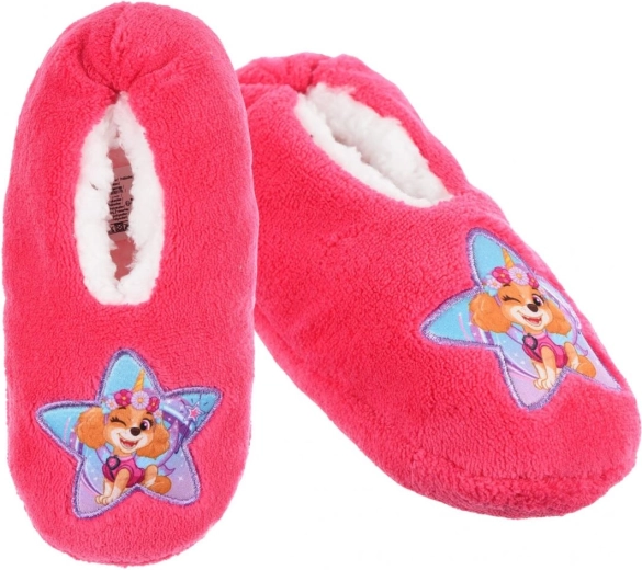 Zapatillas de casa infantiles Patrulla Canina color frambuesa