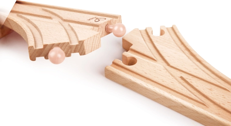 Vía de desvío de madera 2 uds.