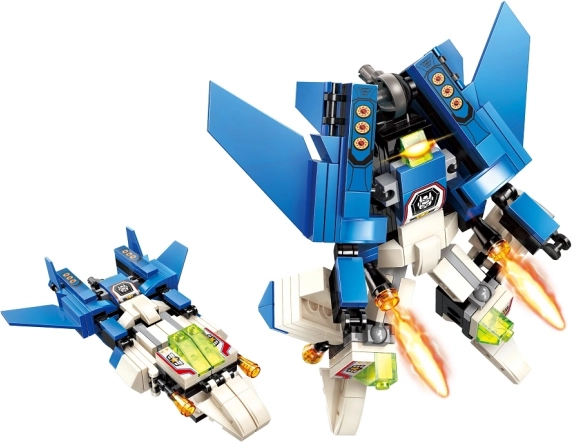 Qman Guardian of Star's Core avión de combate Wind 2 en 1