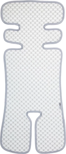 FreeON colchoneta universal para cochecito y silla de auto 3D Mesh gris/blanca