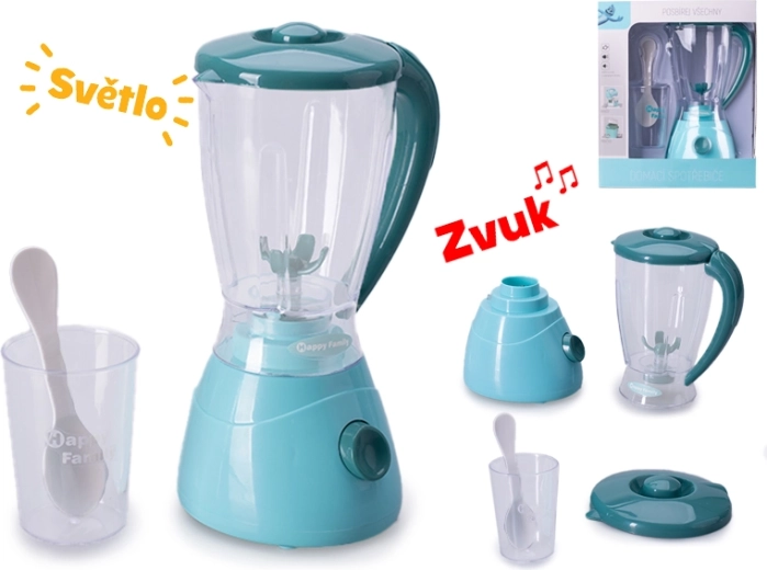 Batidora infantil de cocina con luz y sonido, 18 cm