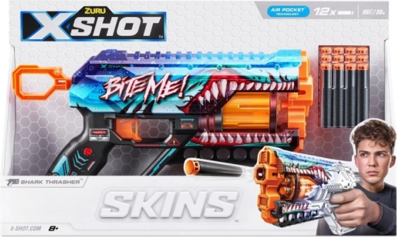 X-shot skins griefer thrasher – pistola de dardos de espuma, 12 dardos