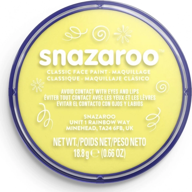Pintura facial Snazaroo 18 ml – Amarillo claro