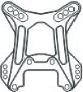 Torre delantera de amortiguadores X3 CNC de aluminio 7075, 5 mm HN