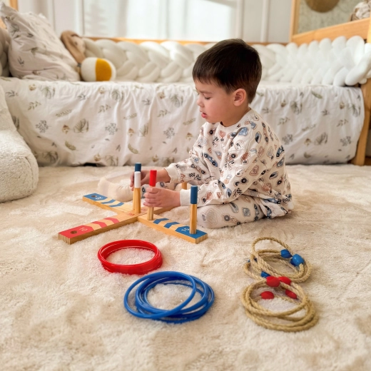 Aros de colores para un juego justo