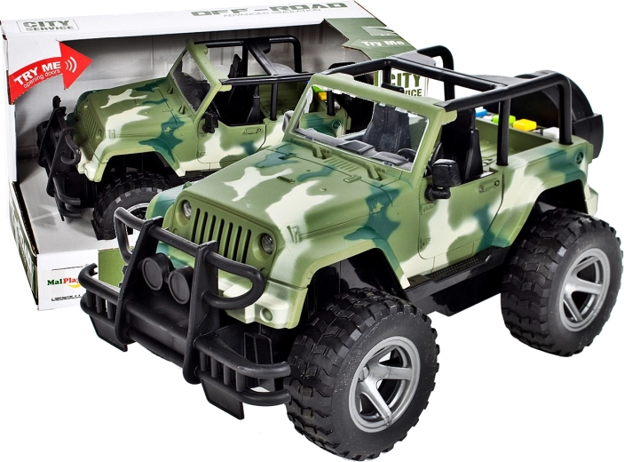 Jeep Wrangler 1:16 – juguete con efectos de sonido y luz
