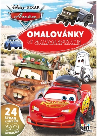 Libro para colorear A4 con pegatinas Coches