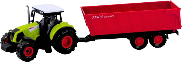 Tractor con remolque para trabajar en el campo