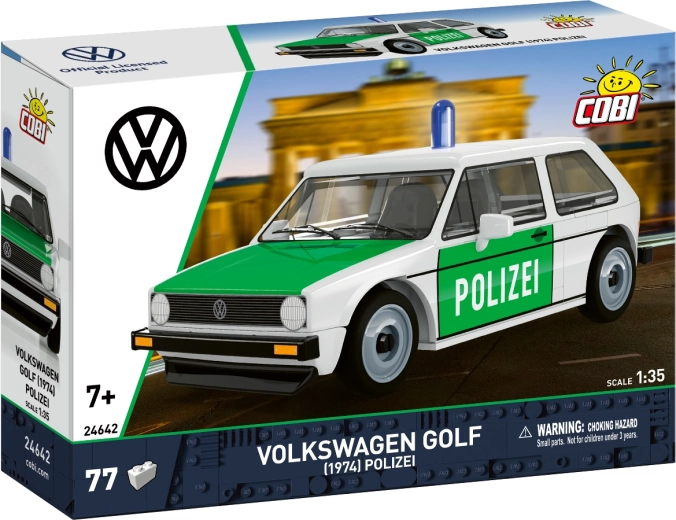 Cobi Volkswagen Golf I (1974) Polizei 1:35 - kit de construcción