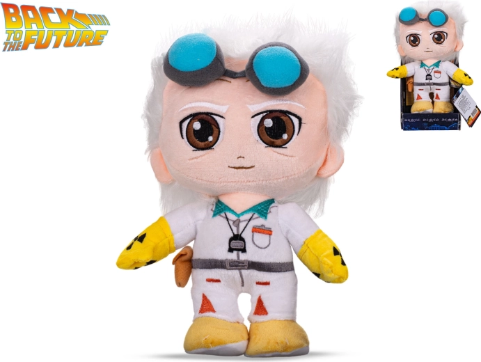 Figura de peluche del Dr. Emmett Brown – Regreso al futuro (30 cm)