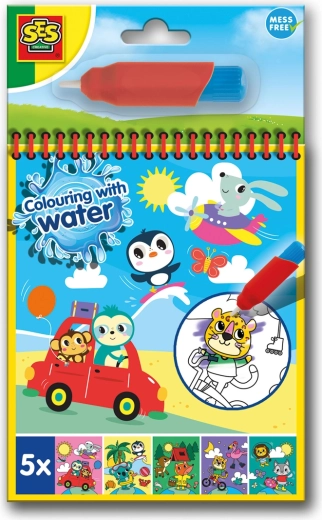Cuaderno de colorear con agua de viaje – pintar con agua