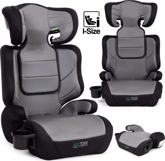 Silla de coche 2 en 1 i-Size con alzador 100–150 cm con portavasos ECOTOYS