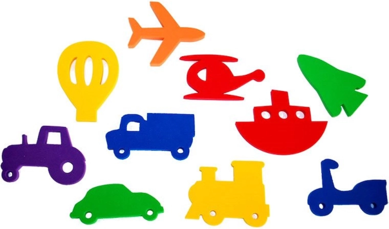 Pegatinas de agua Transporte – set de 10 uds