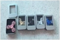 Fidget spinner metálico con luz