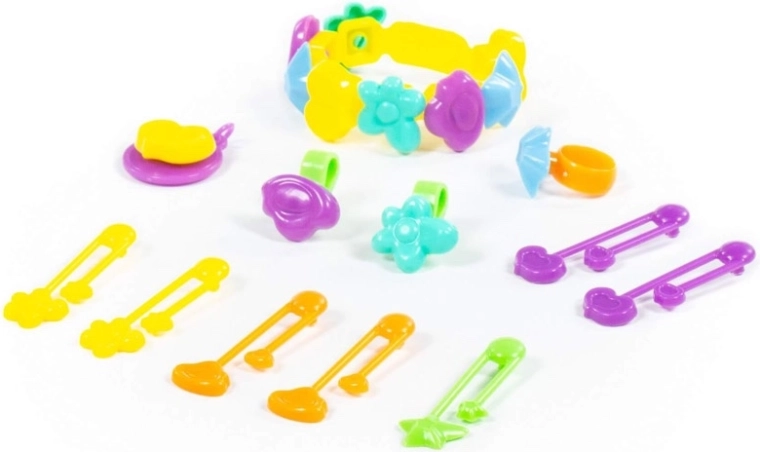 Set para una pequeña princesa – horquillas, anillos y pulsera
