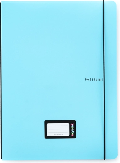 Cuaderno A4 OXYBOOK PASTELINI, 40 hojas, azul, recambio intercambiable