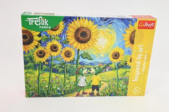 Puzzle Trefl Inspired by Art de 100 piezas: paseo entre girasoles