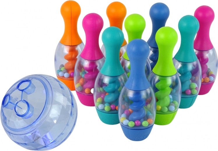 Bolos con cuentas de colores para diversión sensorial