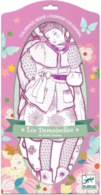 DJECO láminas para colorear de moda Rosemary y amigos