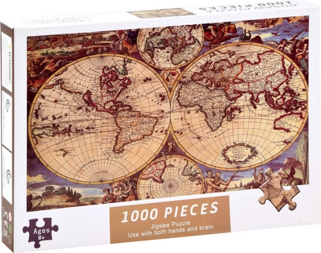 Puzzle de mapa del mundo antiguo 1000 piezas