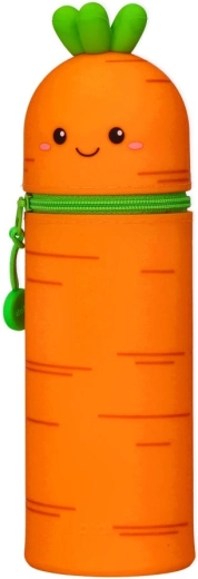 Estuche de silicona tipo tubo Zanahoria
