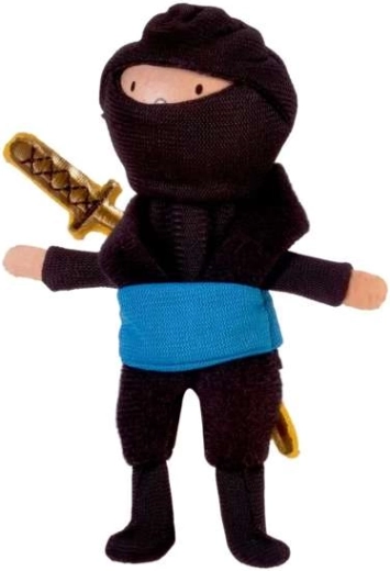 Títere de dedo ninja azul Fiesta Crafts