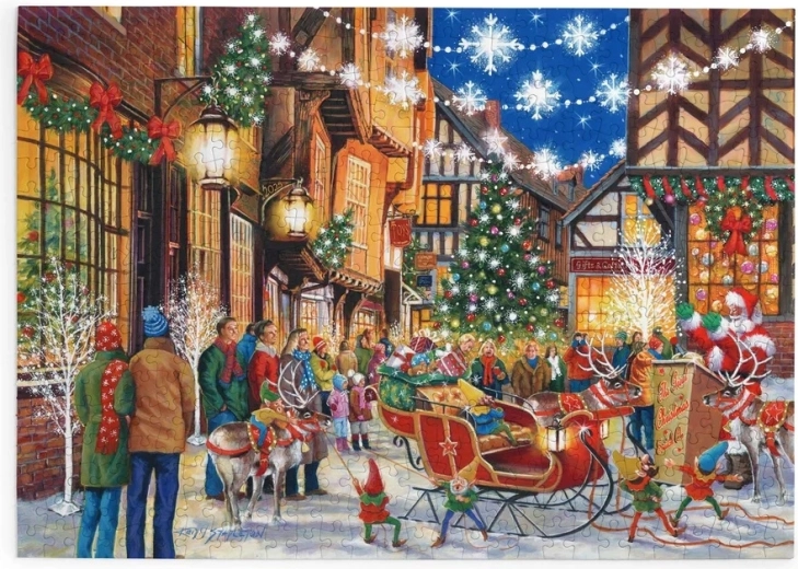 Puzzle La llegada de Santa con 500 piezas grandes