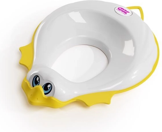 Ok Baby reductor de WC Ducka blanco con acolchado suave