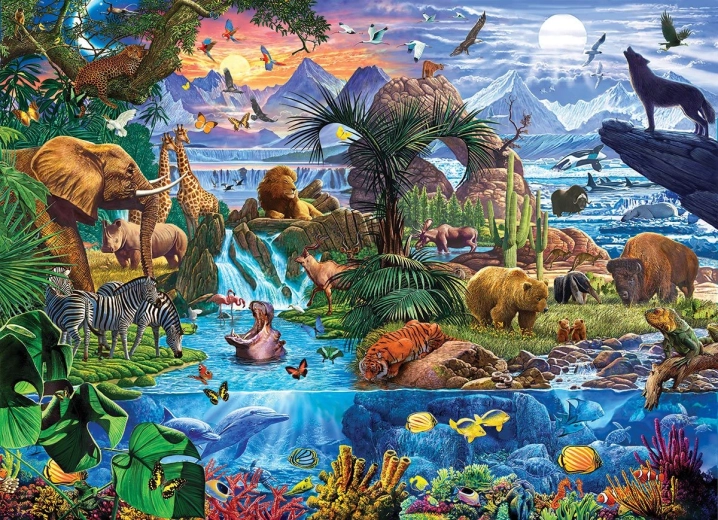 Puzzle EUROGRAPHICS Animales del mundo 5000 piezas