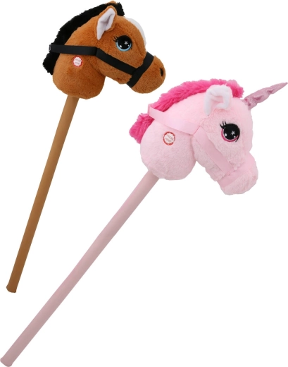 Caballo de hobby de peluche (caballo o unicornio) con sonidos a pilas - 1 unidad