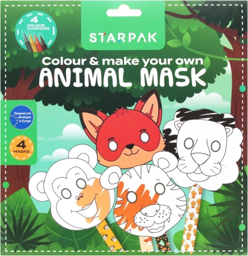 Set de máscaras de animales para niños