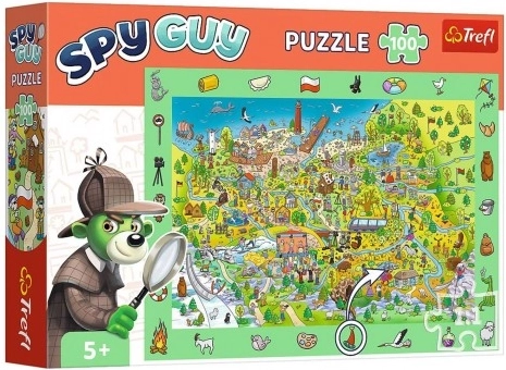 Puzzle de observación Spy Guy – Polonia, 100 piezas