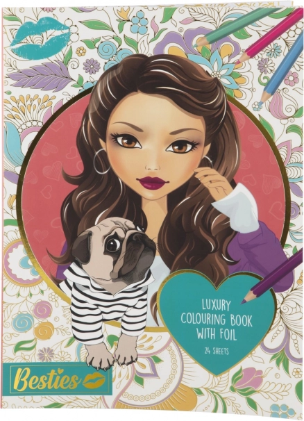 Set de libros para colorear Luxury Besties A4