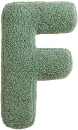Mealini letra de peluche f verde - 1 pieza