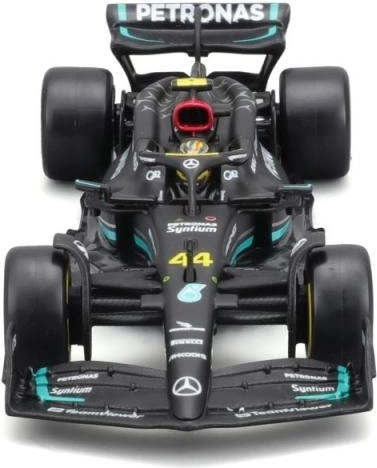 Modelo metálico F1 Mercedes‑AMG W14 E Performance (2023) con el piloto George Russell 1:43 Bburago