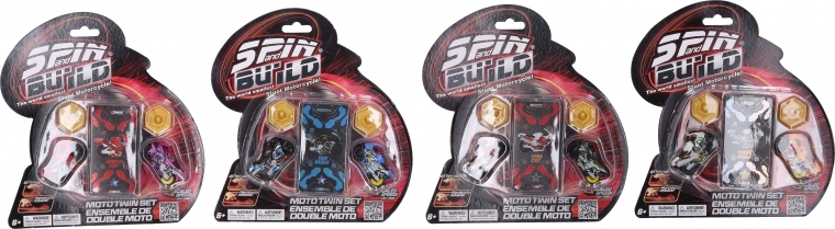 Spin and Build dos motos para pistas lanzadoras