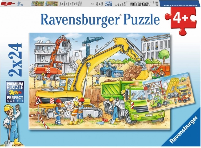 Puzzle Ravensburger Trabajo en la obra 2×24 piezas