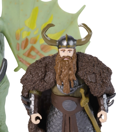 El vikingo Stoick listo para la silla
