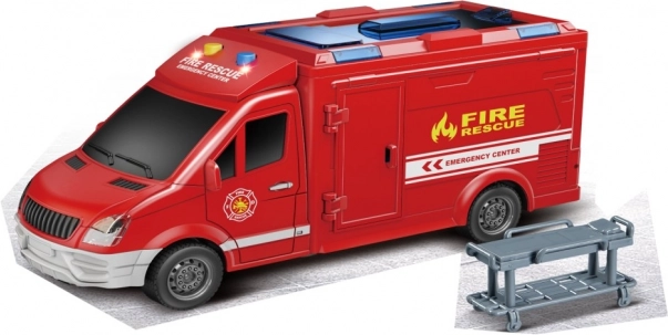 Camión de bomberos de inercia 1:16
