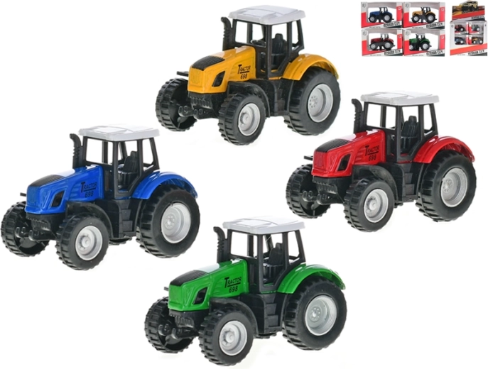 Tractor metálico de 8 cm con retroceso (pull-back)