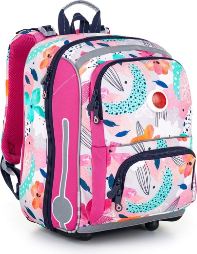 Cartera escolar con flores Topgal BEBE