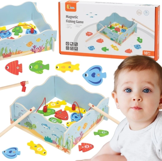 Juego magnético de pesca de madera VIGA