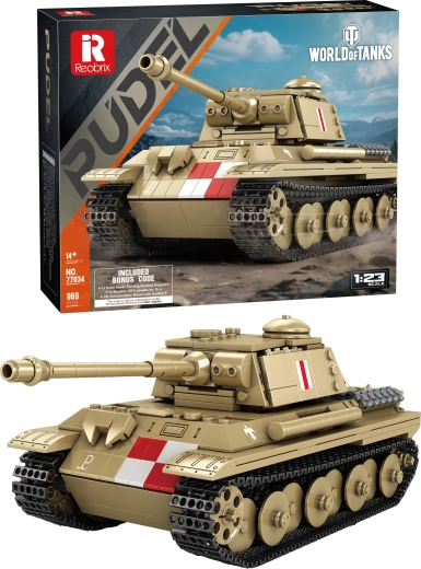World of Tanks kit de construcción del tanque Pudel 969 piezas