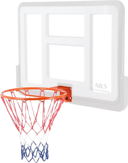 Aro de baloncesto NILS para pared con red de nailon 45 cm