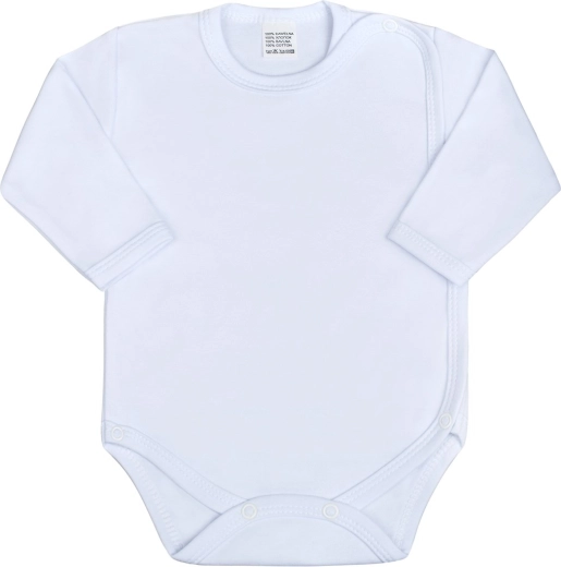 Body infantil de apertura completa con manga larga New Baby Classic blanco 62