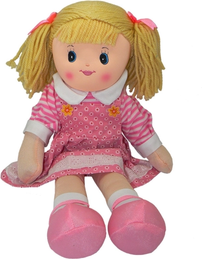 Muñeca de trapo con coletas 60 cm