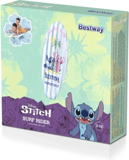 Tabla de surf inflable DISNEY Stitch 114 × 46 cm con asas