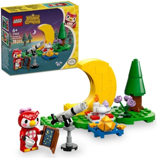 LEGO ANIMAL CROSSING observación de estrellas con Celeste
