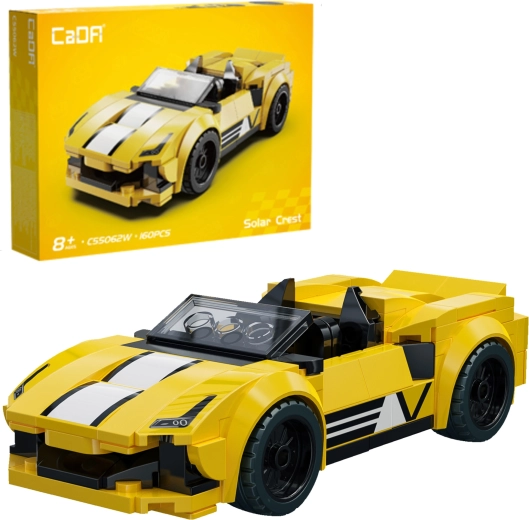 Set de construcción CaDA Solar Crest – coche de carreras, 160 piezas